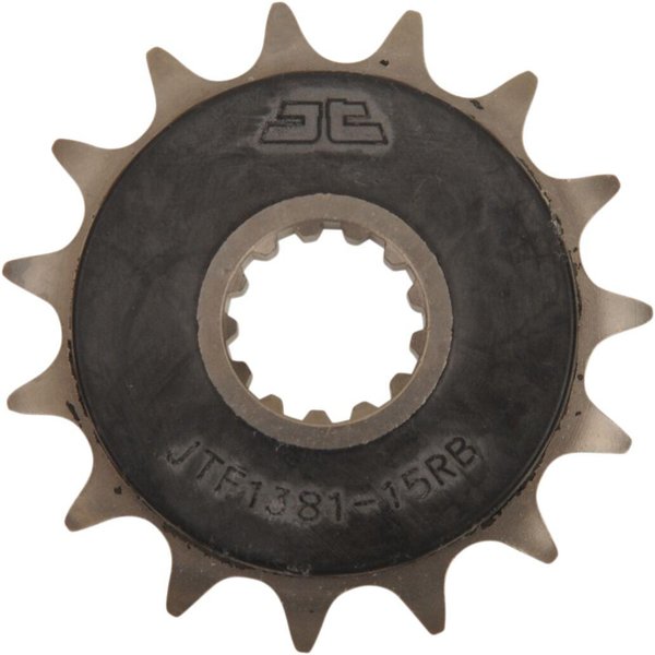 JTF1381.15RB - JT Steel Sprocket With Noise Dampener For Voge Adventure 500 DS ABS 2020-2023 Front 15T