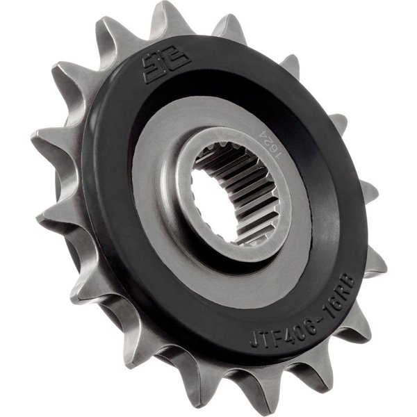 JTF406.16RB - JT Front Rubber Cushioned Sprocket For BMW G 310 GS ABS Front Black/Raw 16T