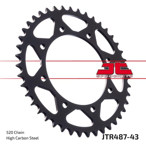 JTR487.43ZBK - JT Sprocket For Kawasaki BJ 250 1995-1999 Rear Black 43T