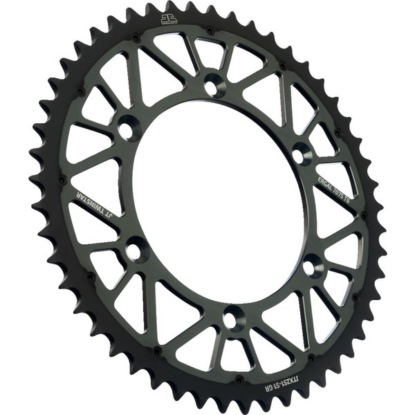 JTX251.51GR - JT Twinstar Sprocket For Yamaha TTR230 2005-2026 Rear 51T - Graphite