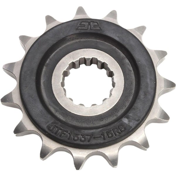 JTF1537.15RB - JT Sprocket For Kawasaki KLV 1000 2004-2006 Front Black/ 15T