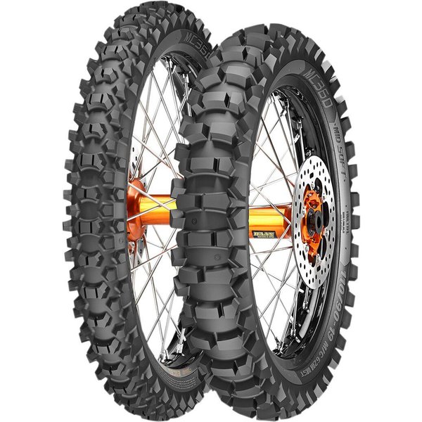 3822900 - Metzeler MC360 Mid-Soft Rear Tyre Blackwall 62M 120/80-18"