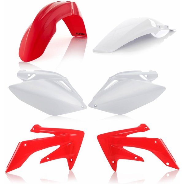 0009177.553.009 - Acerbis Standard Plastics Kit - Honda CRF250R 2006-09 - OEM '09 (Red/White)