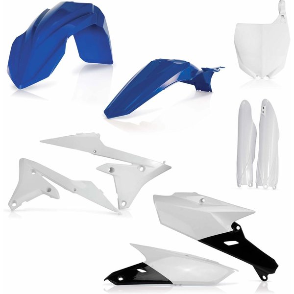 0017563.553.014 - Acerbis Full Plastics Kit - Yamaha YZF250 2015-18, YZF450 2014-17 - OEM '14 (White/Blue)