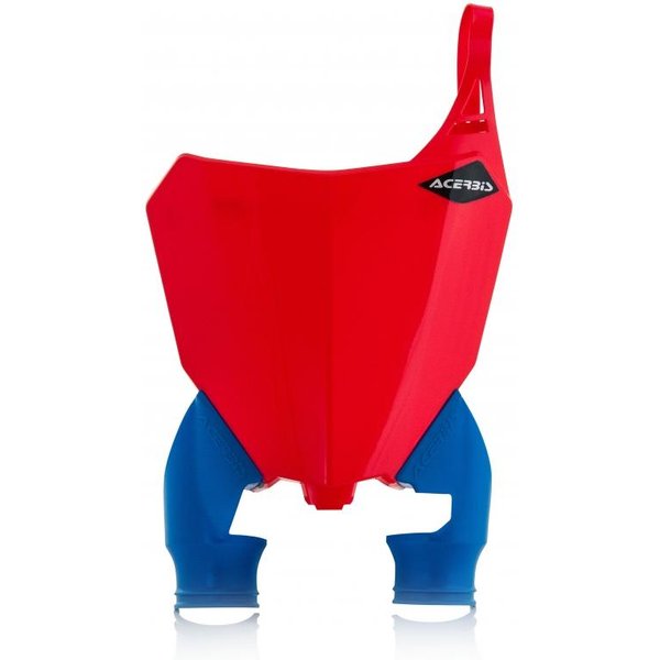 Acerbis Raptor Front Number Board - Honda CRF250R 2018-21, CRF450R 2017-20 - Red/ Blue