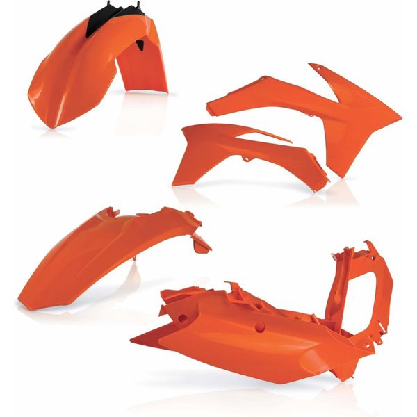 0016233.010 - Acerbis Standard Plastics Kit - KTM EXC/ EXC-F 125-500 2012-13 - Orange