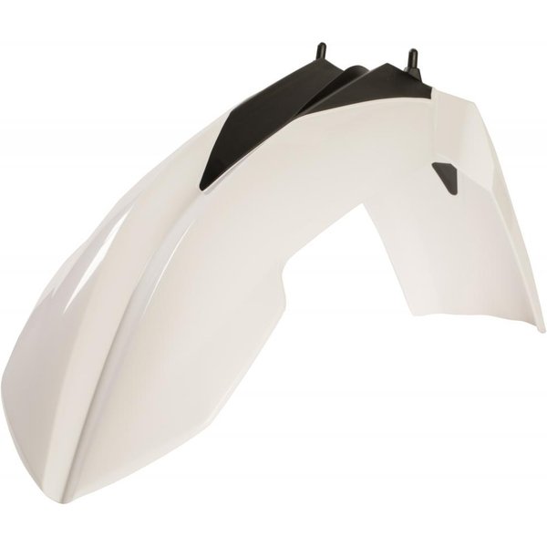 0010296.030 - Acerbis Front Fender - KTM EXC 125/200/250/300 & EXC-F 250/350/400/450/500/525 2008-13, SX 125/250 2007-12 - White