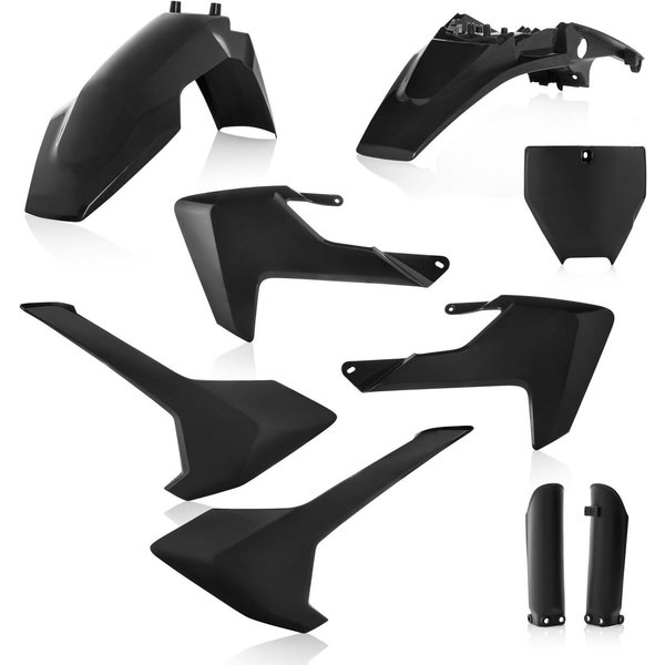 0023538.090 - Acerbis Full Plastics Kit - Husqvarna TC65 2017-23 - Black