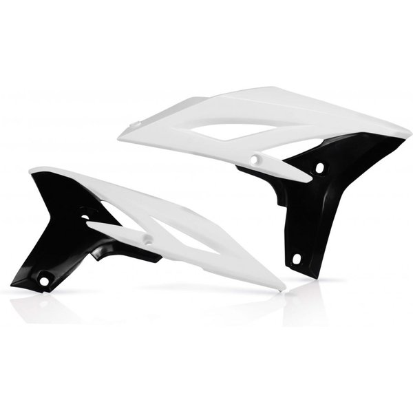 0013760.237 - Acerbis Radiator Scoops - Yamaha YZF250 2010-13, WRF250 2012-14 - White/ Black