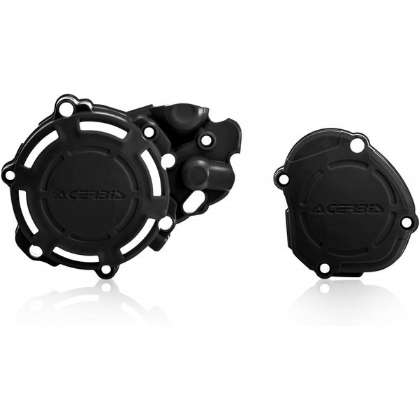 Acerbis X-Power Engine Covers Kit - Yamaha YZ125 2005-23 - Black