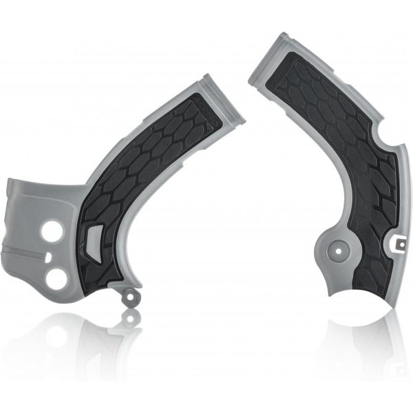 0022444.020 - Acerbis X-Grip Frame Guards - Yamaha YZF250 17-18, YZF450 16-17, WRF450 16-18 - Silver