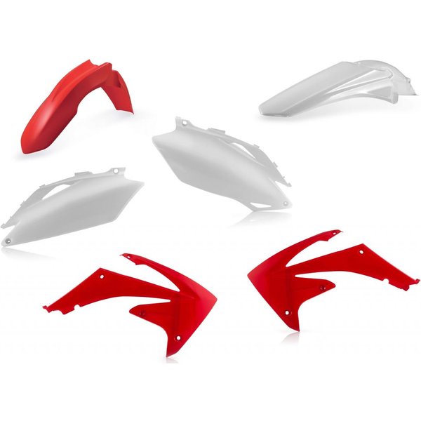 0013148.553 - Acerbis Standard Plastics Kit - Honda CRF250R 2010, CRF450R 2009-10 - OEM (Red/White)