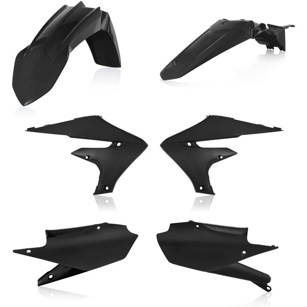 0022961.090 - Acerbis Standard Plastics Kit - Yamaha YZF250 2019-22, YZF450 2018-22 - Black