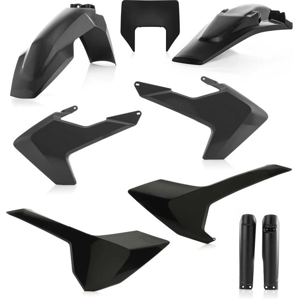 0022375.090 - Acerbis Full Plastics Kit - Husqvarna FE 250/350/450/501 2017-19 - Black