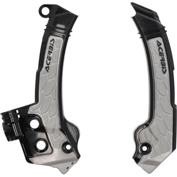 0025337.319 - Acerbis X-Grip Frame Guards - Husqvarna TC 125/250 & FC 250/350/450 2023-2025 - Black/Grey
