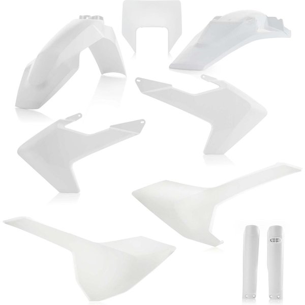 0022375.030 - Acerbis Full Plastics Kit - Husqvarna FE 250/350/450/501 2017-19, TE250I 2018-19 - White