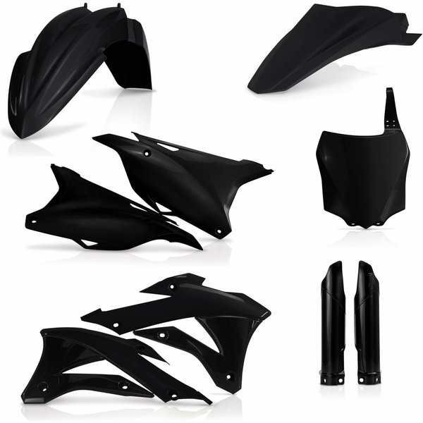 0017247.090 - Acerbis Full Plastics Kit - Kawasaki KX 85/100 2014-21 - Black