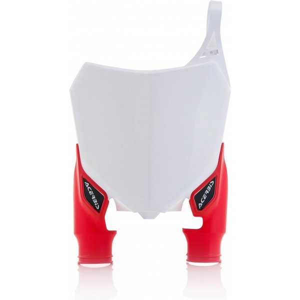 Acerbis Raptor Front Number Board - Honda CRF250R 2014-16, CRF450R 2013-16 - White/ Red