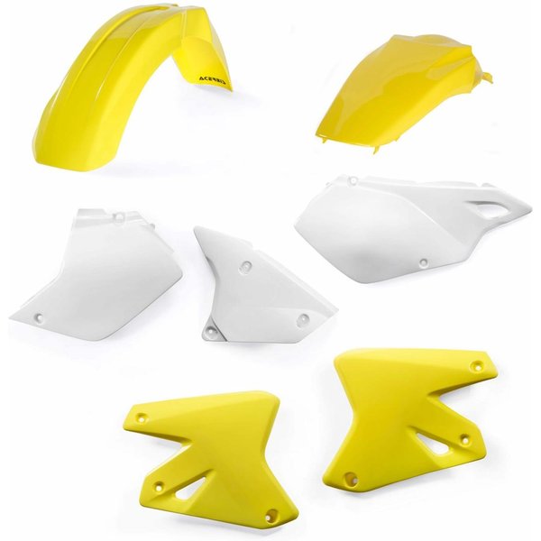 0007586.553.003 - Acerbis Standard Plastics Kit - Suzuki DRZ 400/400E 2000-09, DR400Z 2000-12 - OEM '03 (Yellow/White)