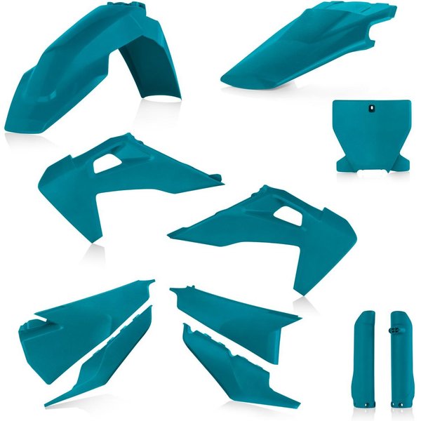 0023481.132 - Acerbis Full Plastics Kit - Husqvarna TC 125/250 & FC 250/350/450 2019-22 - Metallic Teal
