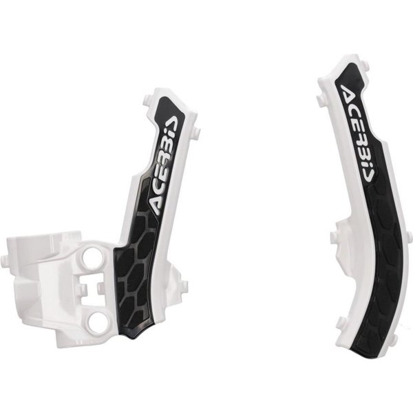 0025333.237 - Acerbis X-Grip Frame Guards - Husqvarna TC50 2017-2023, KTM SX50 2016-2023 - White/Black