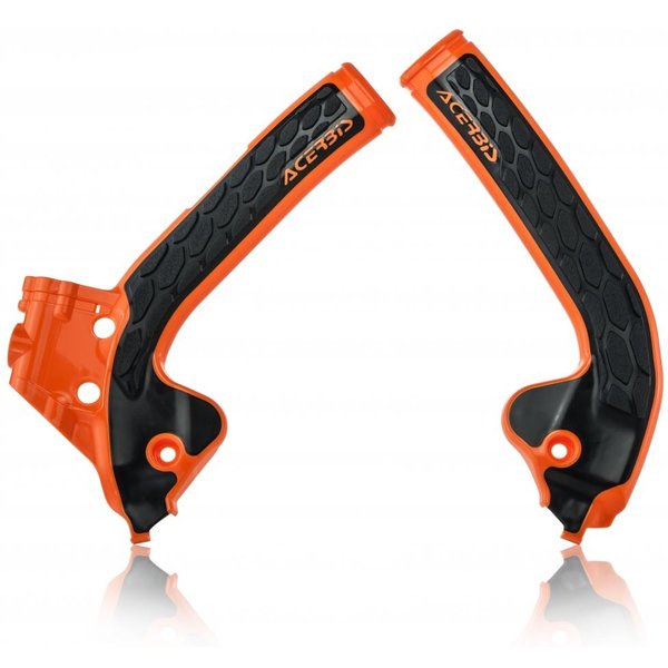0022893.011.016 - Acerbis X-Grip Frame Guards - KTM SX85 2019-2024, Husqvarna TC85 2018-2024 - Orange