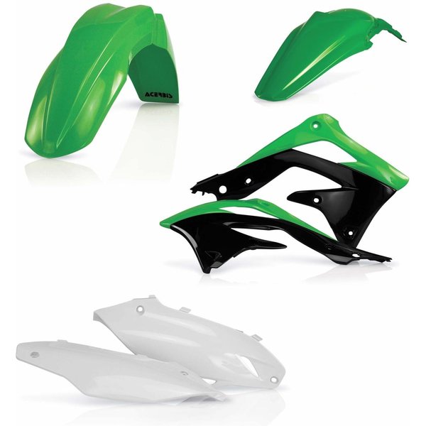 0016320.553 - Acerbis Plastics Kit - Kawasaki KXF450 2012 - OEM (Green)