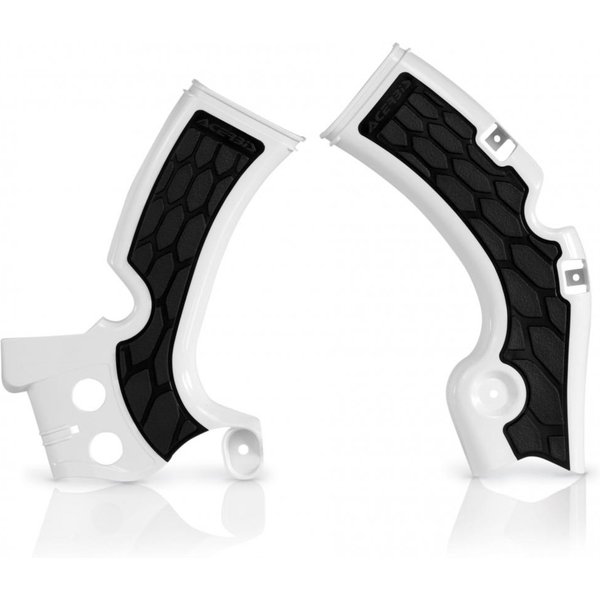 0017814.030 - Acerbis X-Grip Frame Guards - Kawasaki KXF450 2009-18 - White