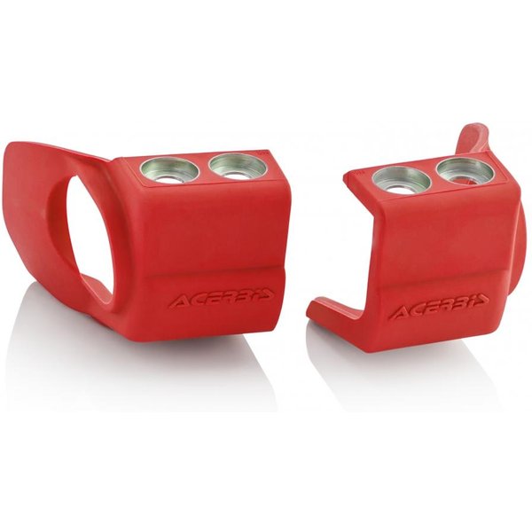 Acerbis Fork Shoe Covers - Beta RR 2020-23, Honda CRF 250/450 2009-23, Kawasaki KXF 250/450 2009-23 - Red