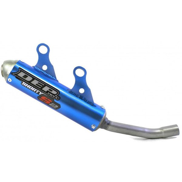 DEP Shorty Exhaust Silencer - Yamaha YZ125 2022-Onwards - Blue