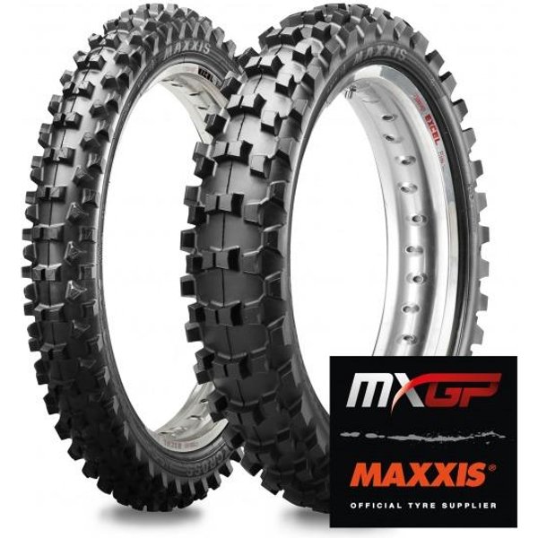 Maxxis MX-ST+ SI Front & Rear Tyre Set - 80/100-21" & 110/90-19"