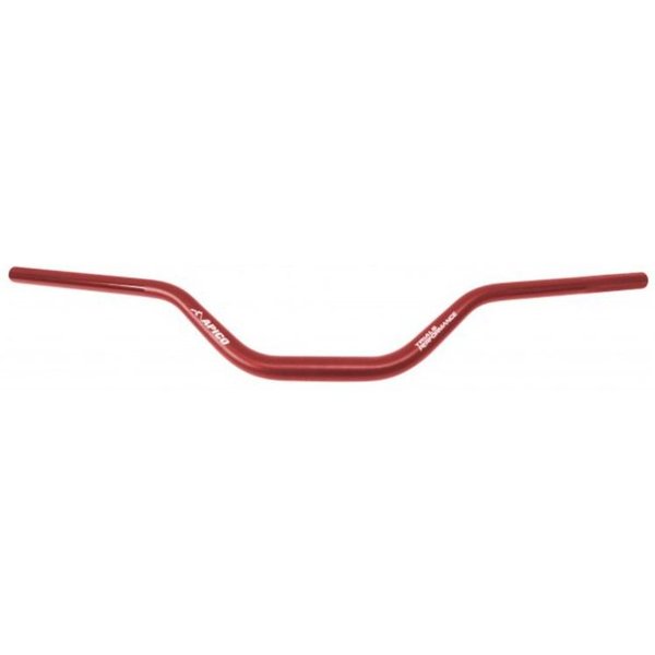 Apico Trials Performance 28.6mm Fat Oversized Handlebars Bars - Low/ 4.5" - Red