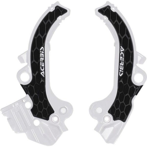 0026504.237 - Acerbis X-Grip Frame Guards For KTM SX65 & Husqvarna TC65 & Gas Gas MC65 2024-2025 - White/Black