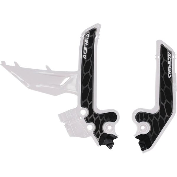 0026988.237 - Acerbis X-Grip Frame Guards For KTM SX85 & Gas Gas MC85 2025 - White/Black