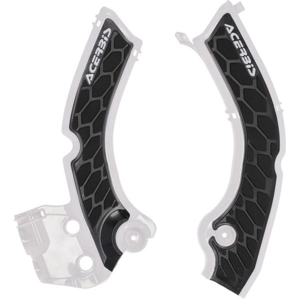 0026815.237 - Acerbis X-Grip Frame Guards For Triumph TF250X 2024-2025 & TF450-RC 2025 - White/Black