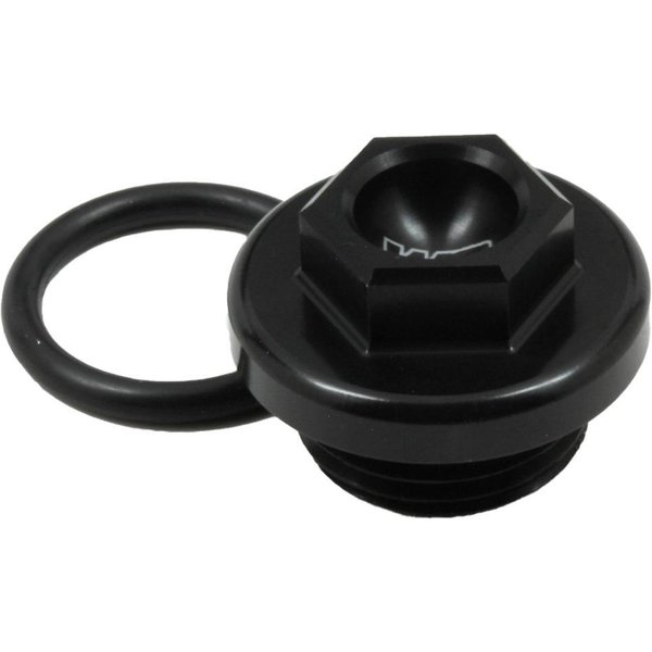 24-192 - Works Connection Oil Fill Plug For Kawasaki KX250 2005-2007, KXF250 2004-2023, KX250XC 2020-2023, KXF450 2006-2023, KX450XC 2020-2023, Suzuki RMZ250 2004-2006 Black
