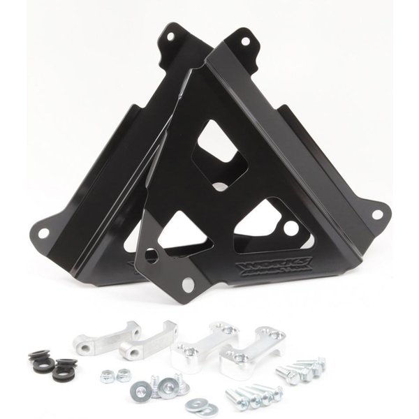18-B269 - Works Connection Radiator Braces For Yamaha YZF250 2024-2025, YZF450 2023-2025 Black