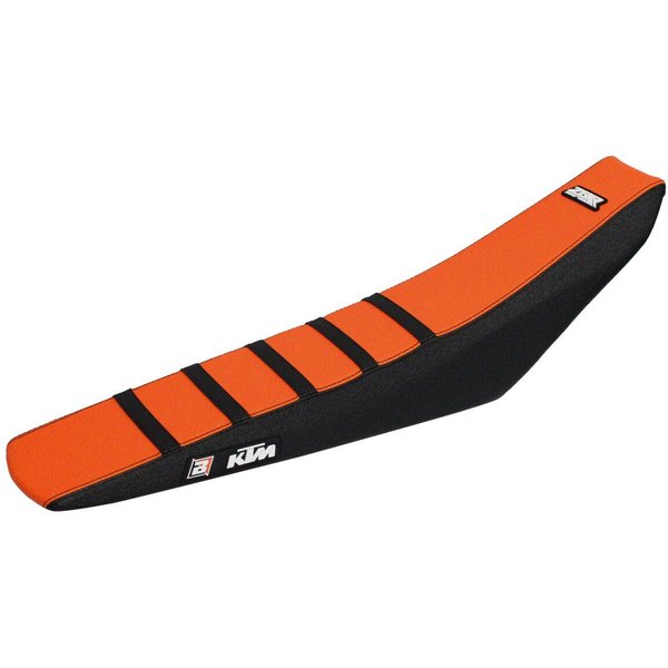 1528Z1 - Blackbird Zebra Seat Cover For KTM EXC150 TPI 2020-2023 - Black/Orange