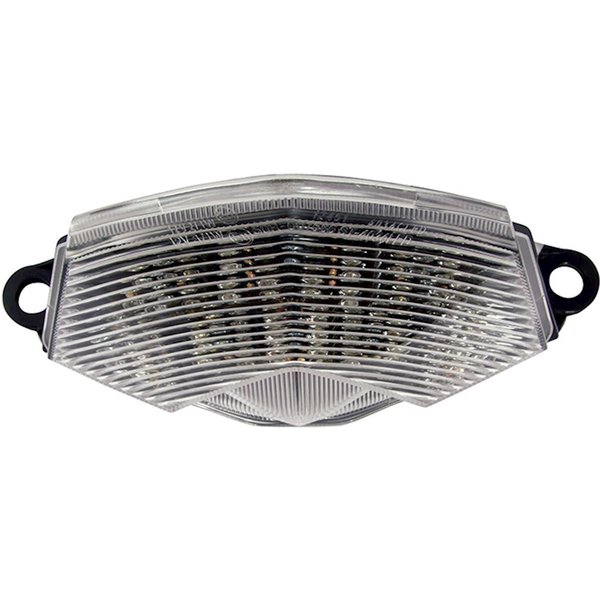 Bike It LED Rear Tail Light With Clear Lens & Integral Indicators - Kawasaki ZX-6R Ninja 2009-11