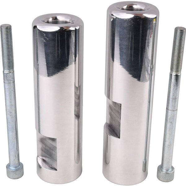 8504709 - BikeTek Aluminium Crash Protectors Set - Kawasaki ZZ-R 1400 ZX-14 2006-18
