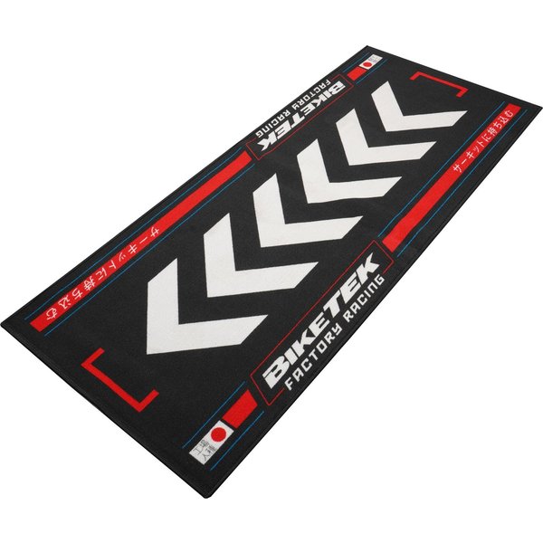 GRGMAT96 - BikeTek Series 7 Garage Mat - Rising Sun - Red 190x80cm
