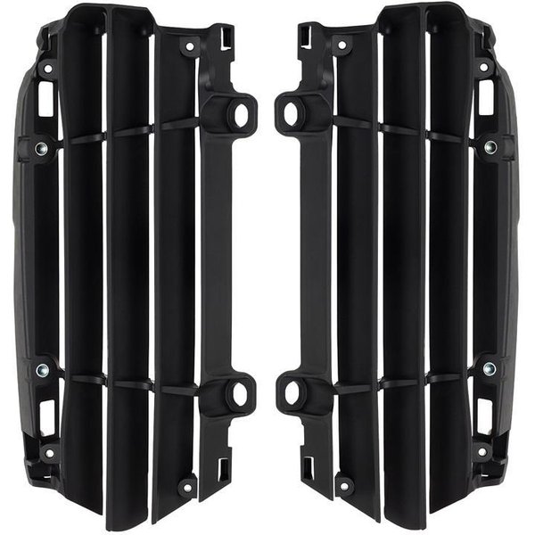 8500300001 - Polisport Radiator Louvres For KTM/Husqvarna/Gas Gas SX/SXF/TC/FC 2023-2024, EXC/EXC-F/TE/FE 2024, MC/MC-F/EC/EC-F 2024 Black