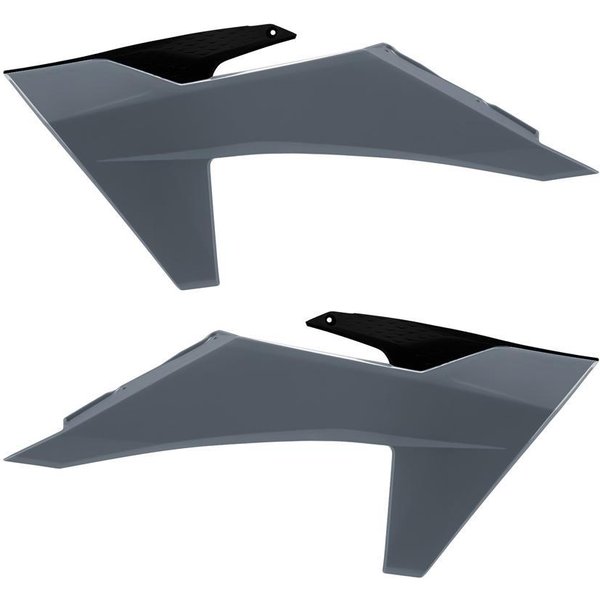 8478000004 - Polisport Radiator Scoops For KTM SX/SXF 2023-2025, EXC/EXC-F 2024-2025 Black/grey