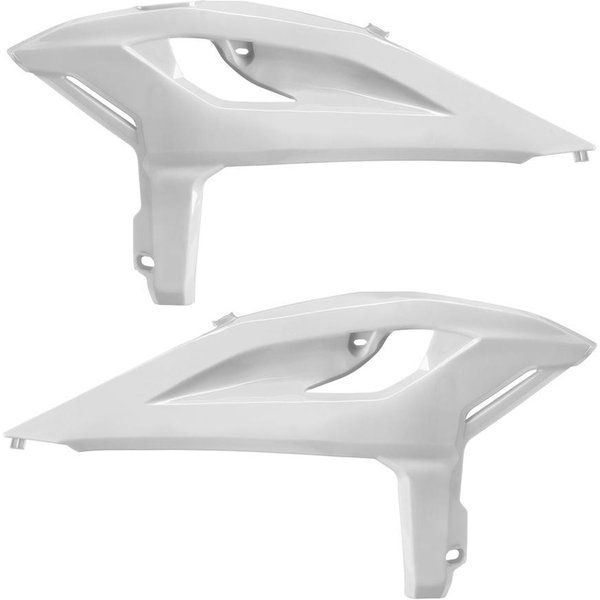 8505700001 - Polisport Radiator Scoops For Beta 125-300 RR & X-Pro, 350-480 RR & X-Pro 2025-2026 White