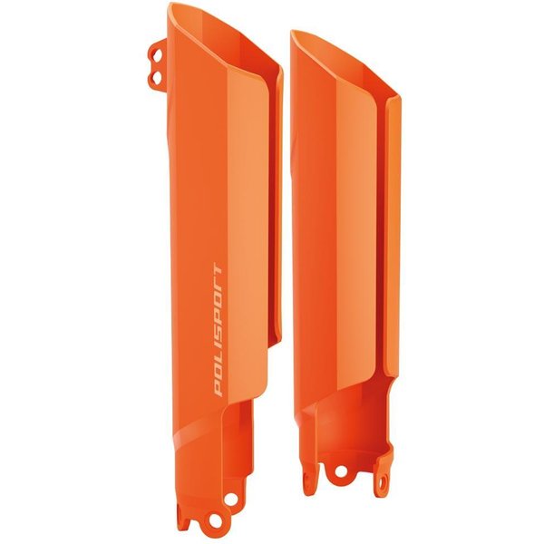 8399300001 - Polisport Full Wrap Fork Guards For KTM SX/SXF/ 2015-2022, Husqvarna TC/FC 2016-2022, EXC/EXC-F & TE/FE 2016-2023, Gas Gas MC/MC-F/EC/EC-F 2018-2023, Sherco SE-R/SE-F 2017-2023 Orange