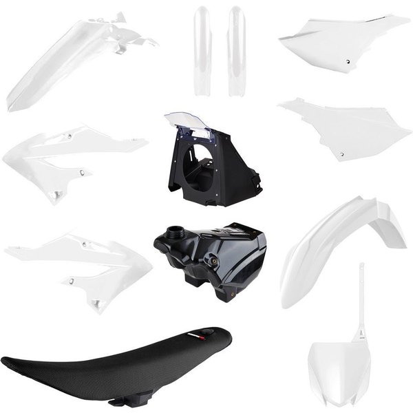 91572 - Polisport Restyle Kit 3 including Tank & Seat For Yamaha YZ125 2002-2021 White