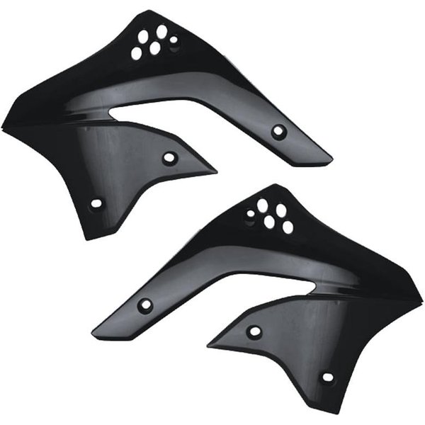 8410500002 - Polisport Radiator Scoops For Kawasaki KXF250 2004-2005 Black