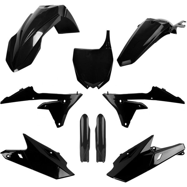 91404 - Polisport Plastics Kit For Yamaha YZF250 2014-2018, YZF450 2014-2017 Black