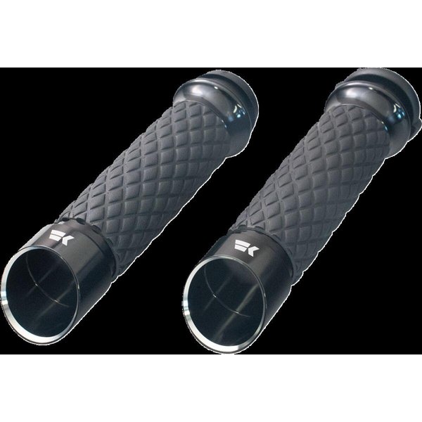 500310 - Khrome Werks Edge Custom Contour Grips For Harley Davidson FLDE 1750 2020 - Black