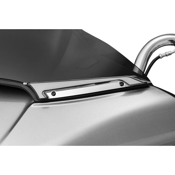 KUR2945 - Kuryakyn Tracer Windshield Trim Lights For Harley Davidson FLTRK 1868 2020 Chrome Smoke
